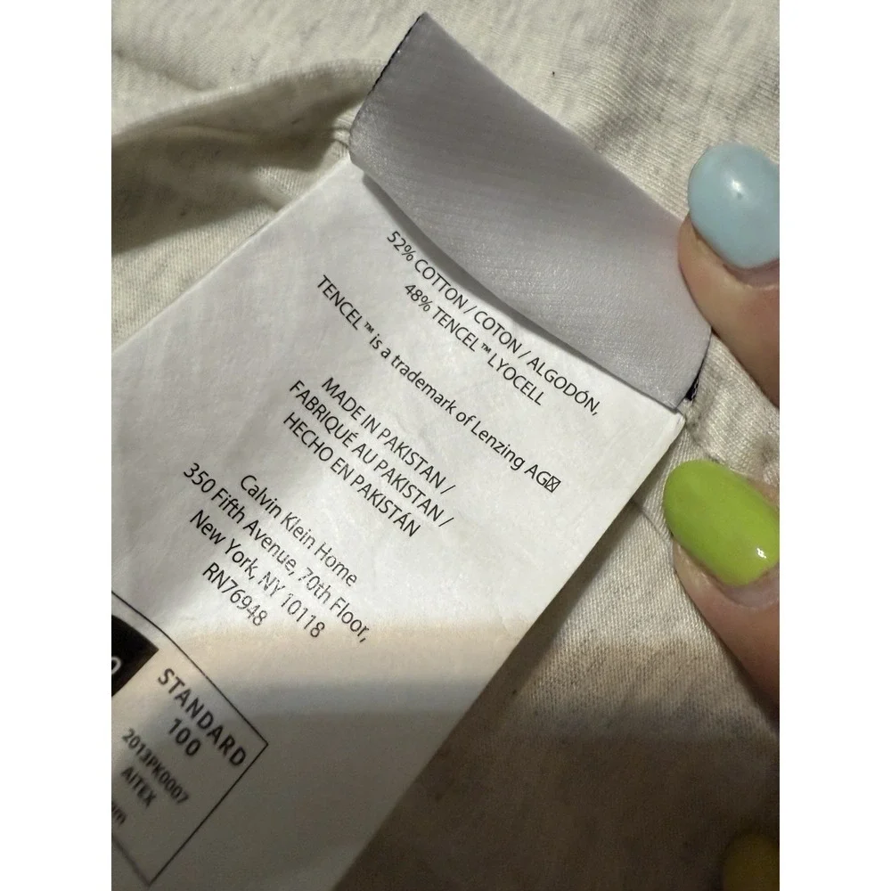 Calvin Klein Cotton Blend Lyocell King Pillowcases Set‎ Grey